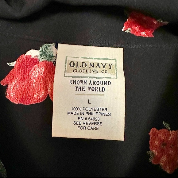 Vintage 90’S Old Navy Rose Button Up Midi Dress - Picture 6 of 6